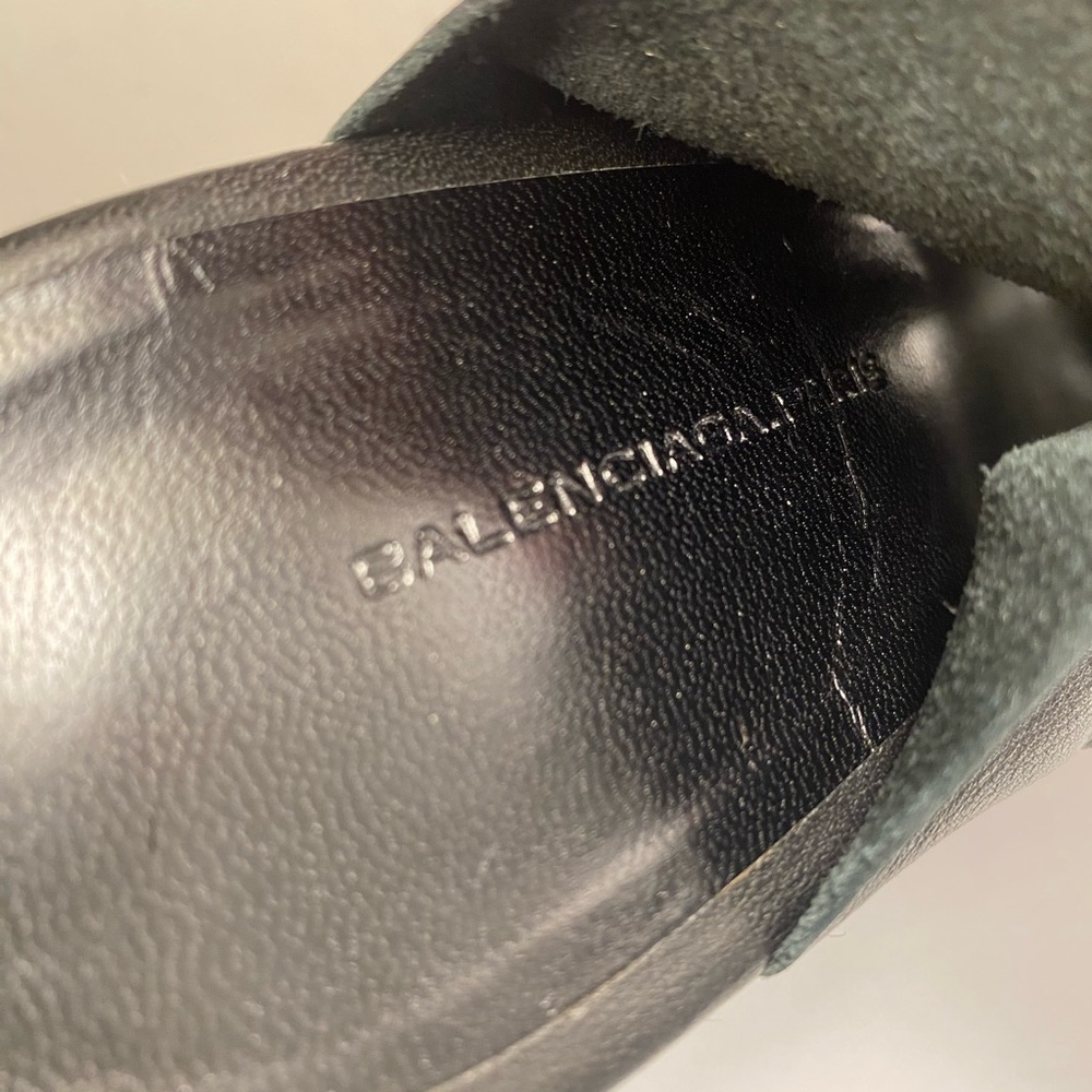 Balenciaga glove wedge espadrille sandals heels black 41 - Picture 7 of 11